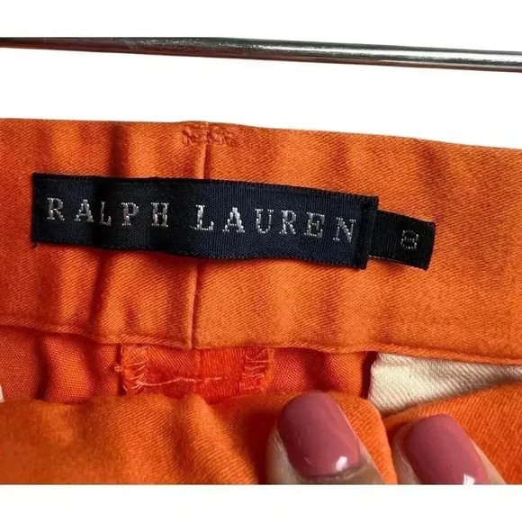 Ralph Lauren Orange Pants Size 8 Black Label - Picture 4 of 12
